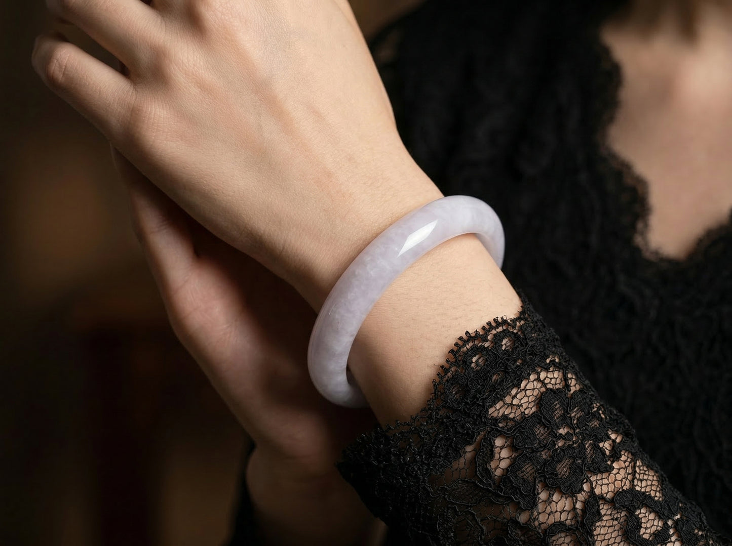 Luna - Pulsera de jade natural