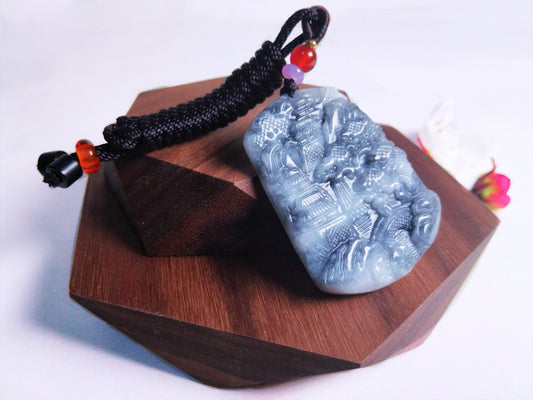 Flourishing - Nature Jade Pendant