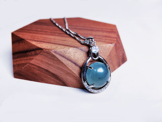 Tear of the Ocean - Nature Jade Pendant