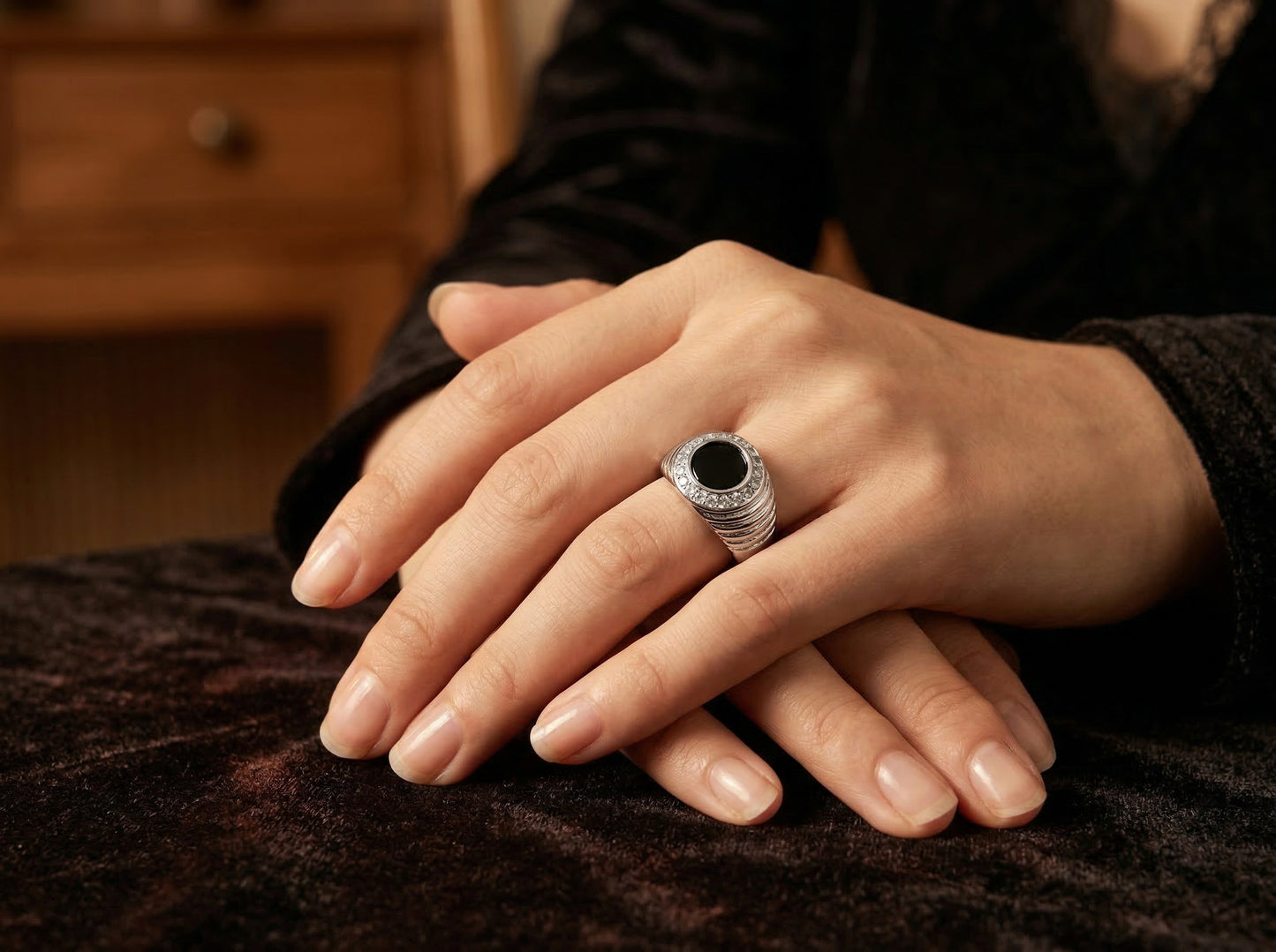 Ojos de Amante - Anillo de Jade Natural
