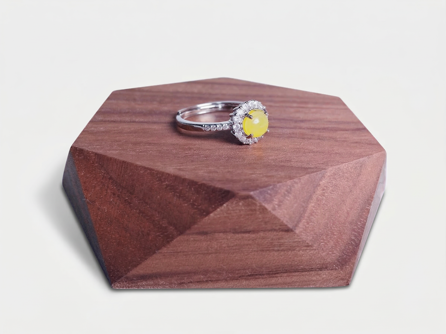 Resplandor - Anillo de jade natural