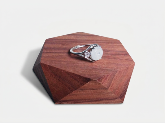 Bague "Nature Jade" inversée