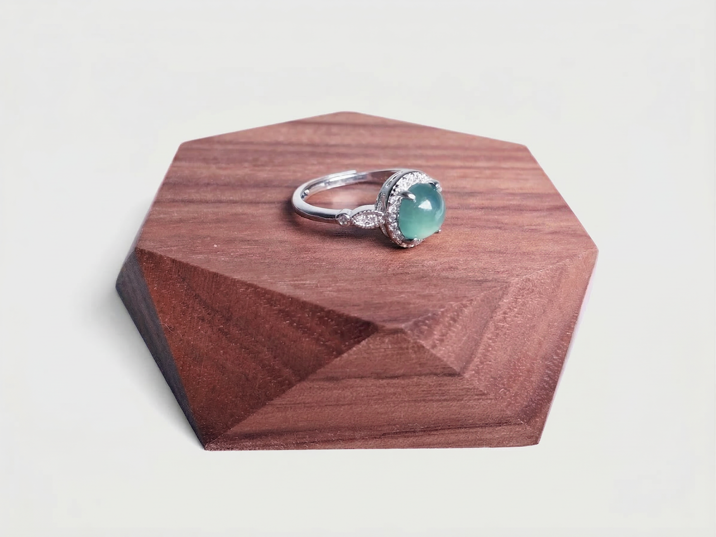 Polaris - Anillo de jade natural